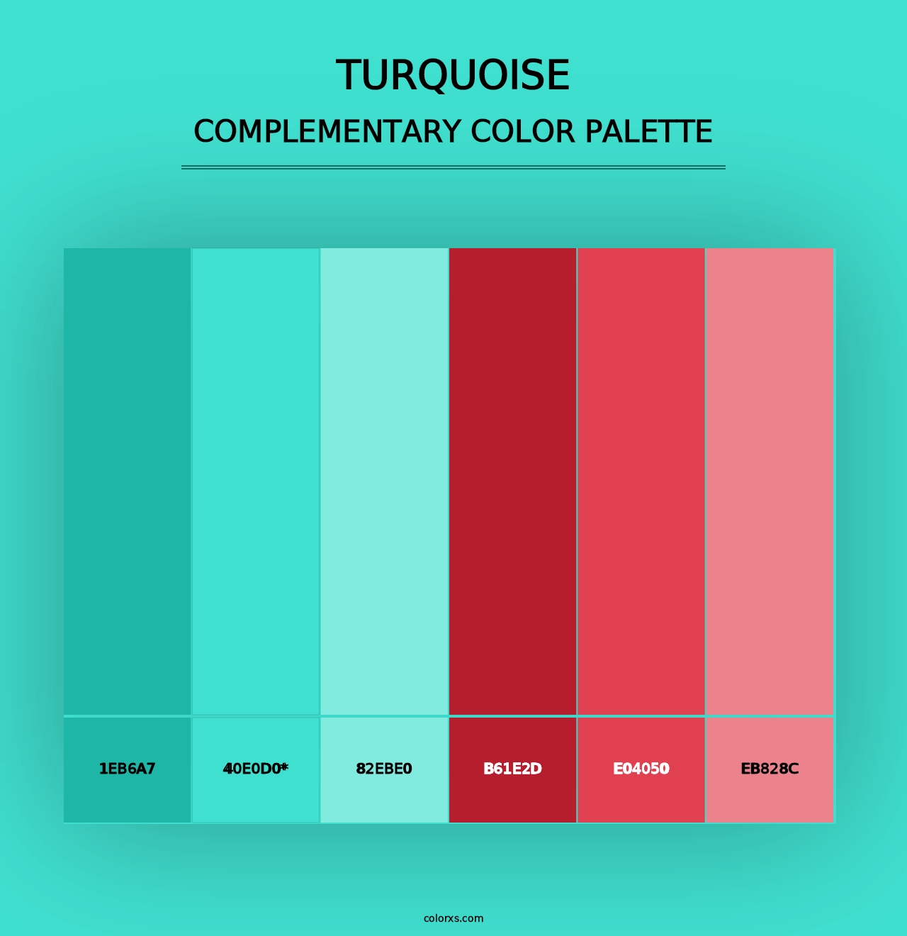 Turquoise - Complementary Color Palette