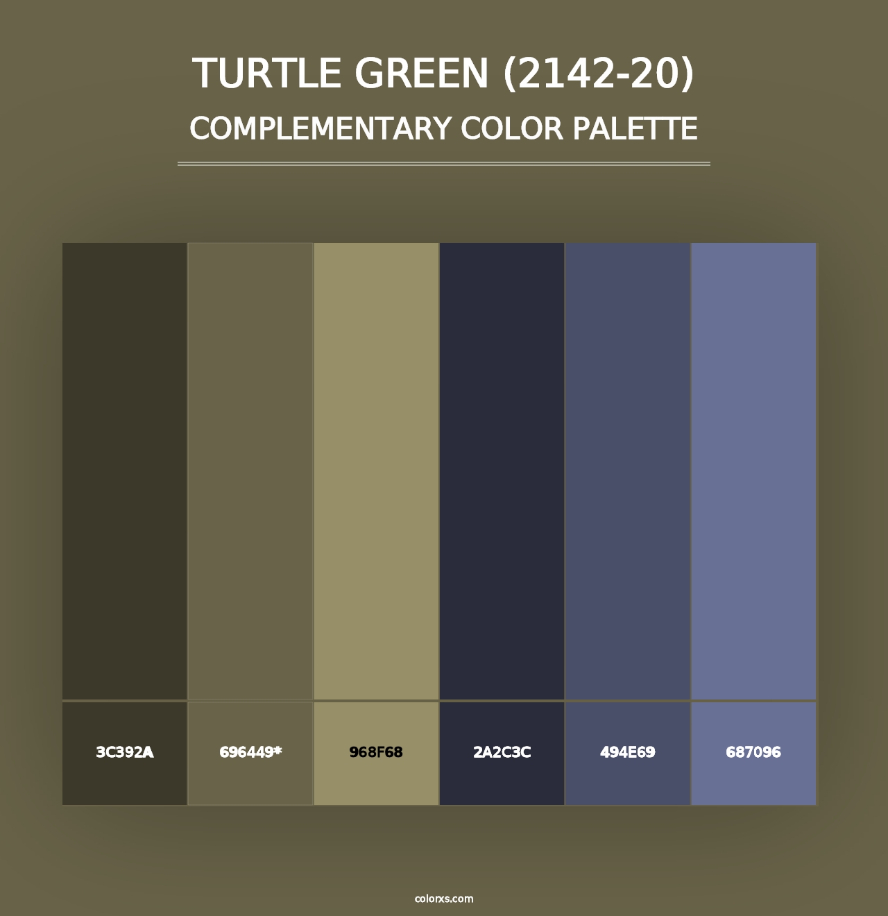 Turtle Green (2142-20) - Complementary Color Palette