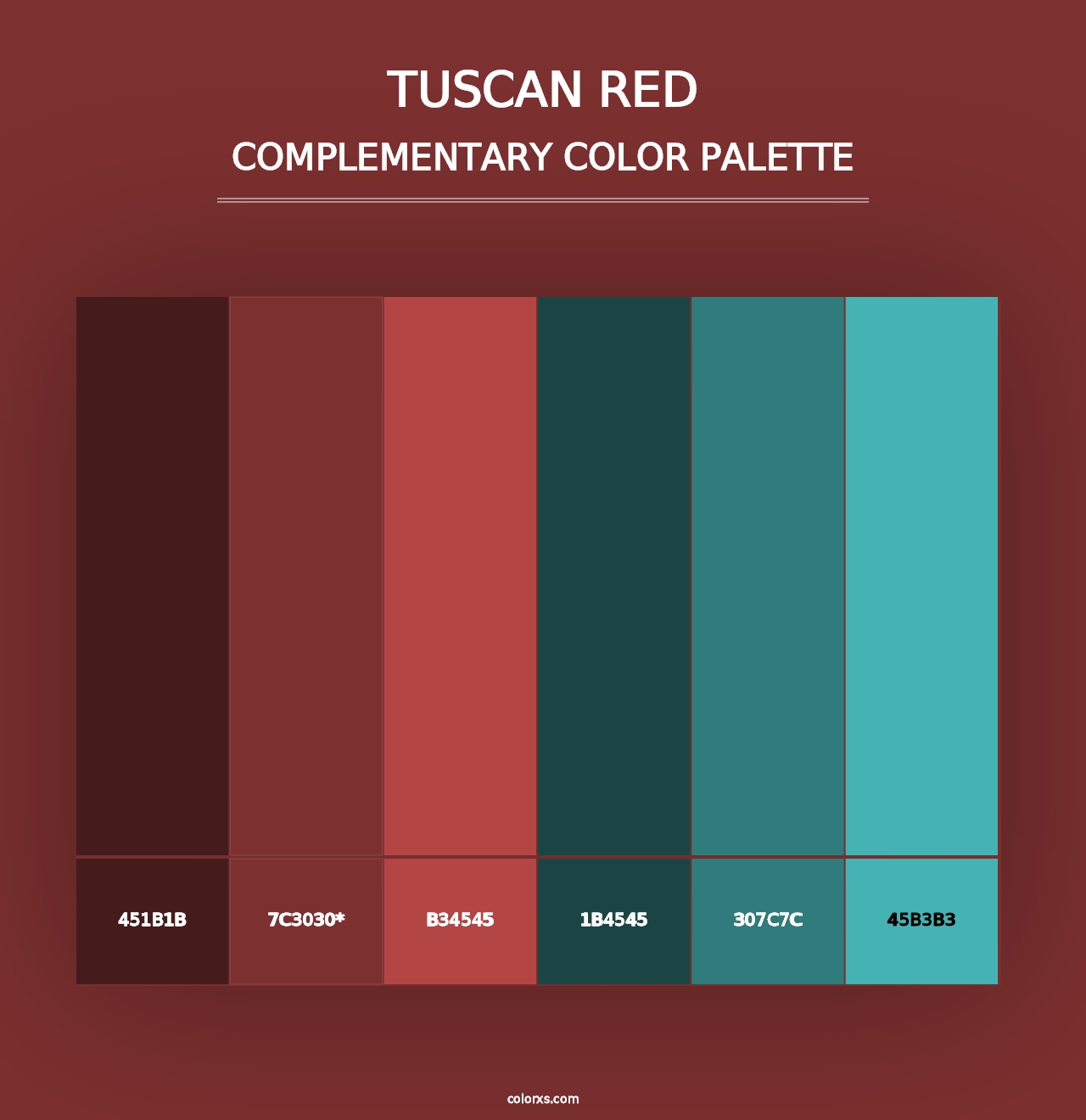 Tuscan Red - Complementary Color Palette