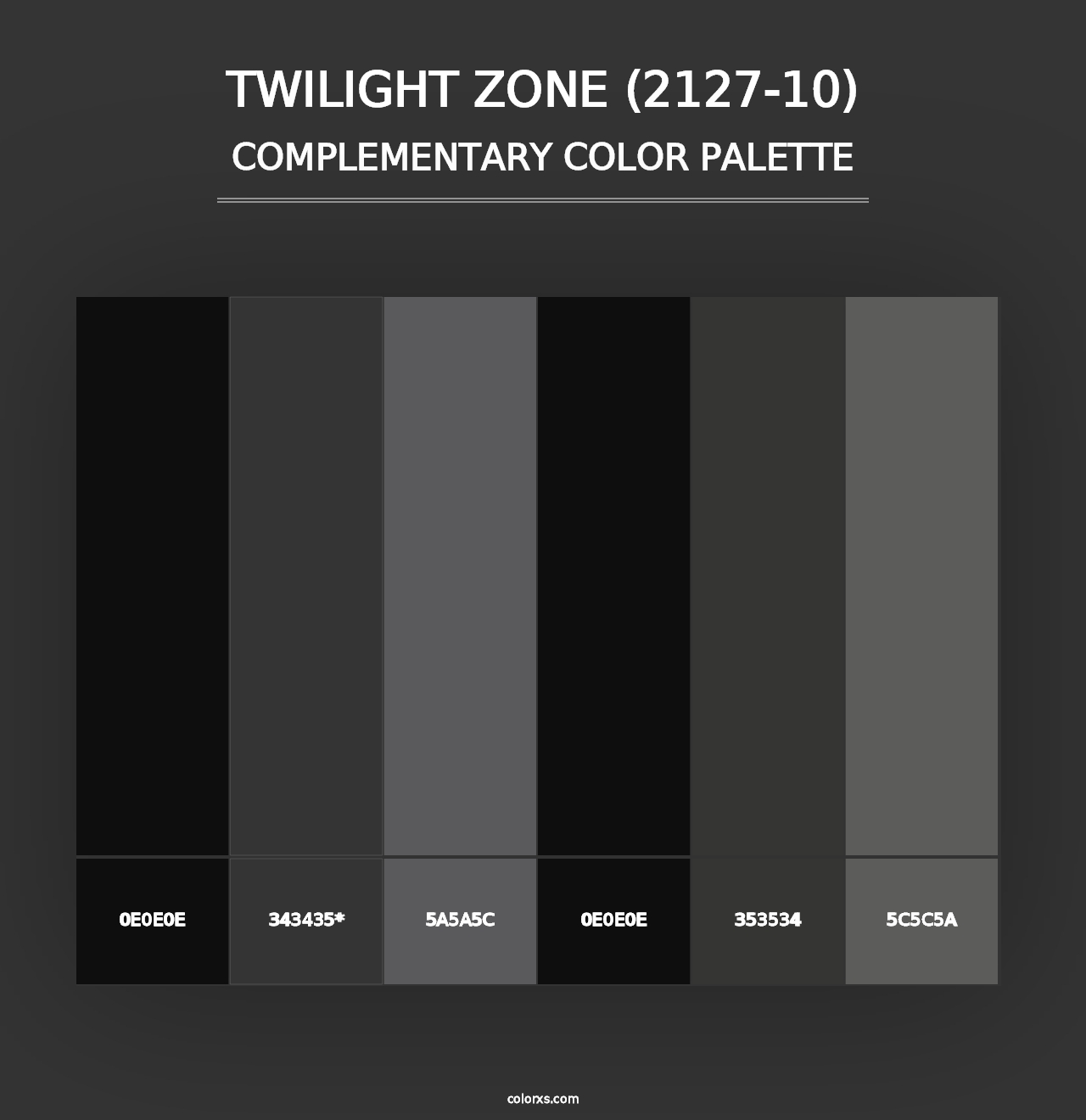 Twilight Zone (2127-10) - Complementary Color Palette