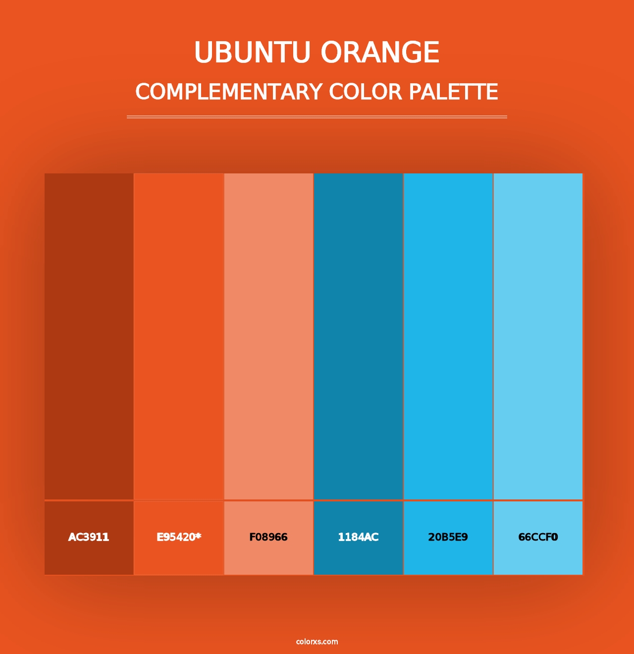 Ubuntu Orange - Complementary Color Palette