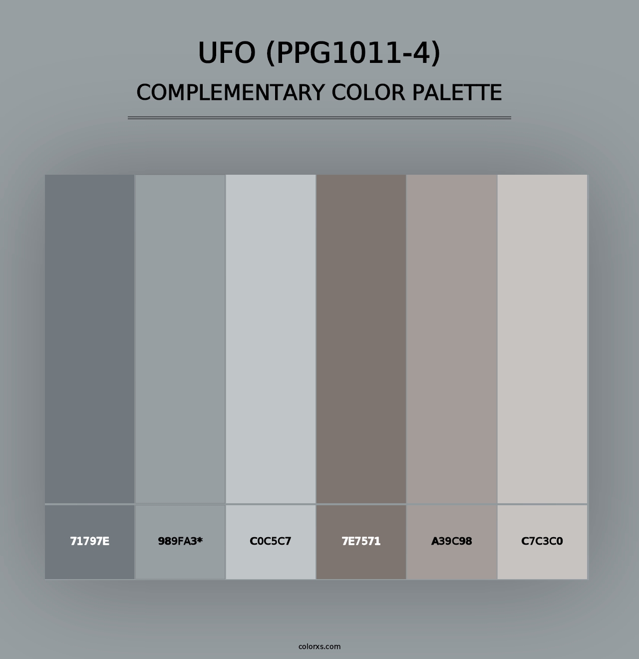 UFO (PPG1011-4) - Complementary Color Palette