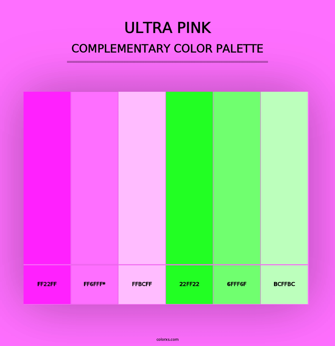 Ultra Pink - Complementary Color Palette