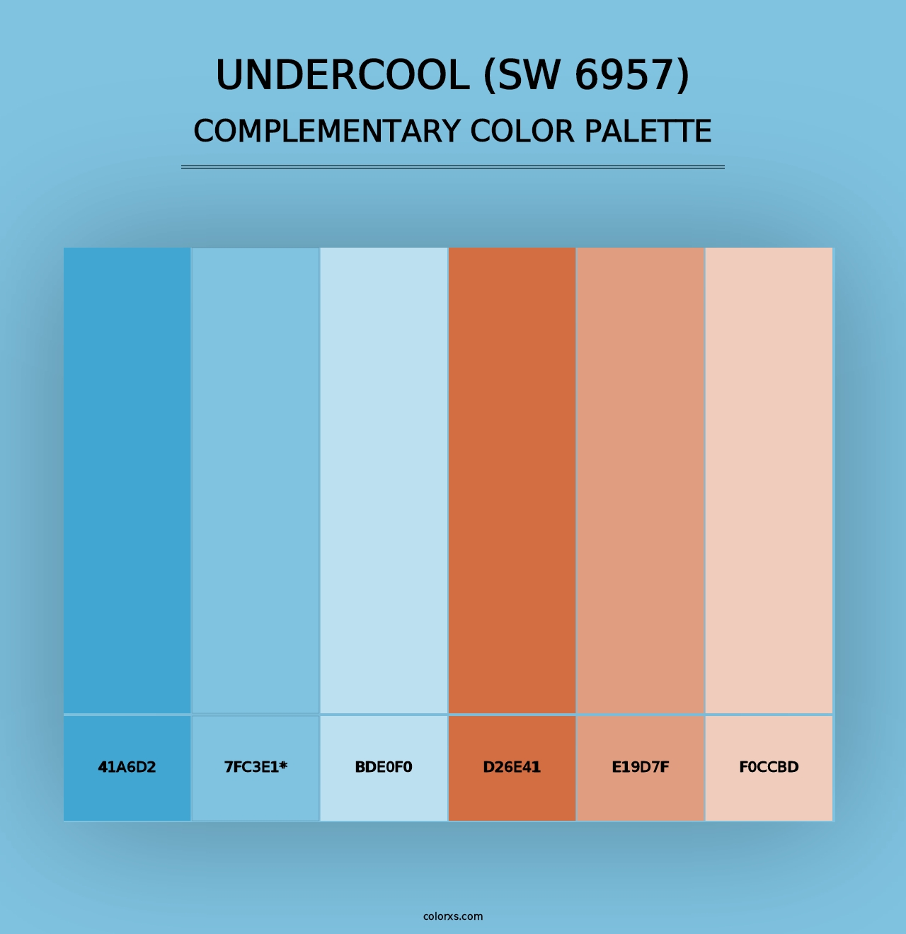 Undercool (SW 6957) - Complementary Color Palette