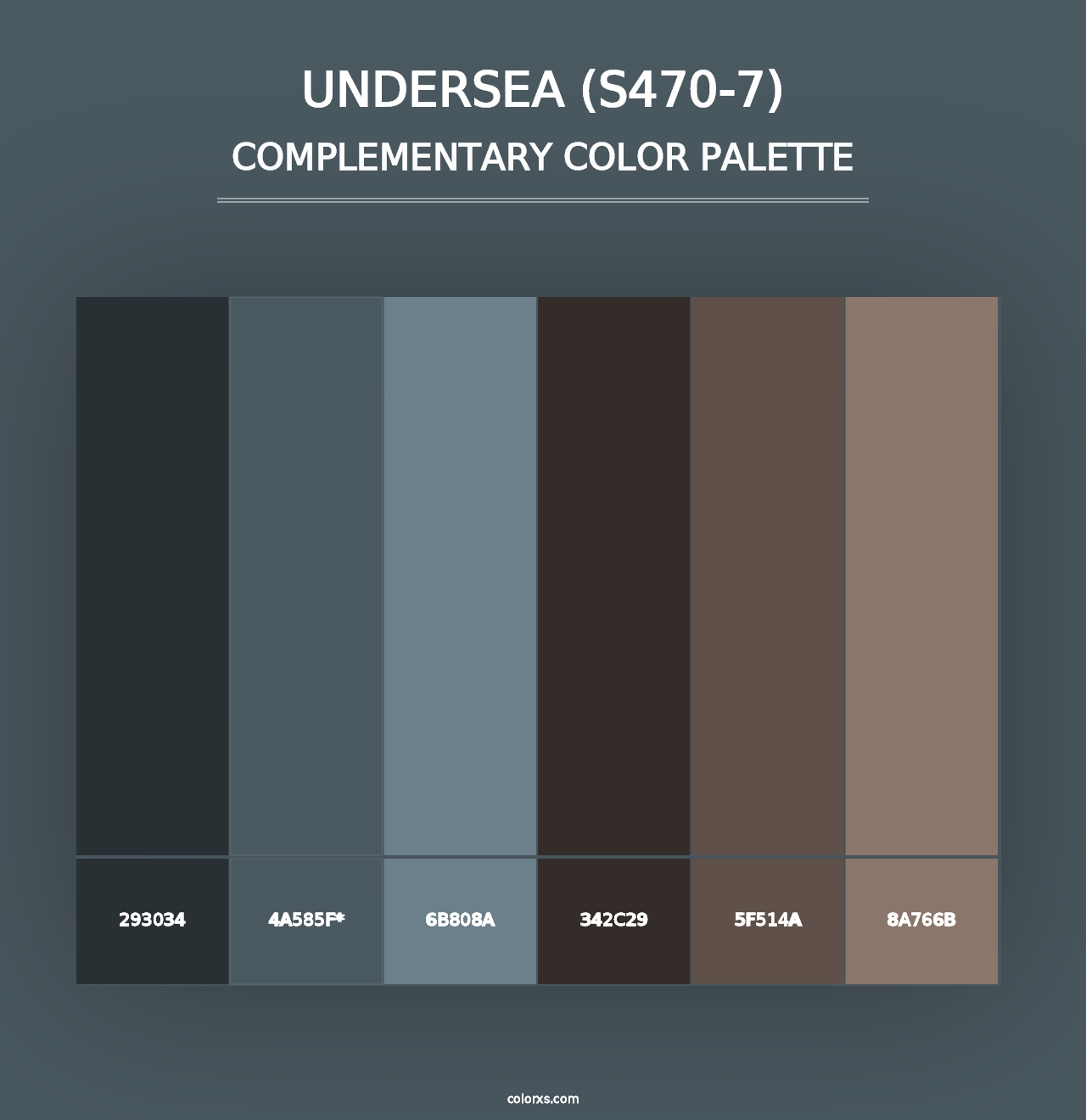 Undersea (S470-7) - Complementary Color Palette