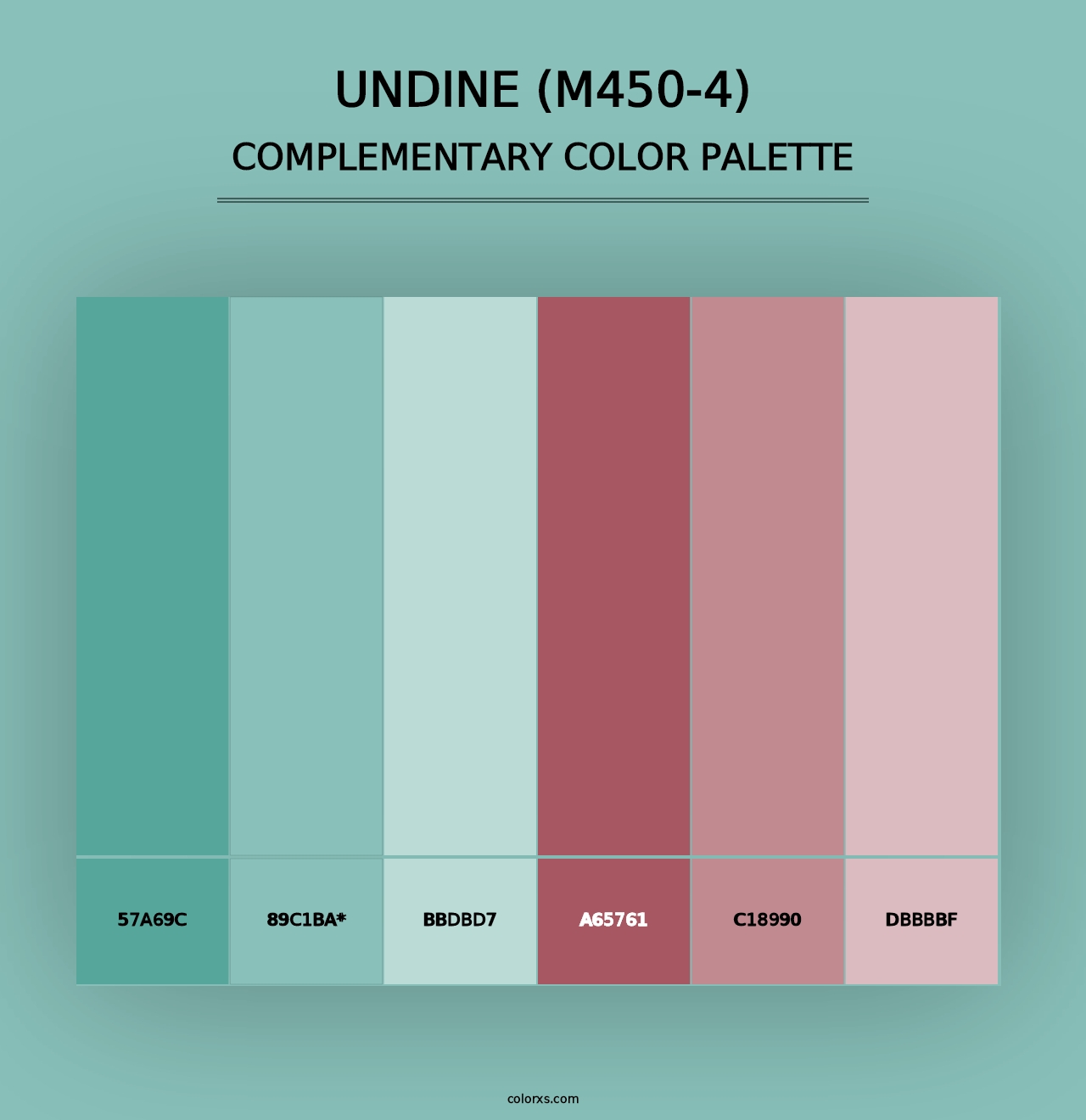 Undine (M450-4) - Complementary Color Palette