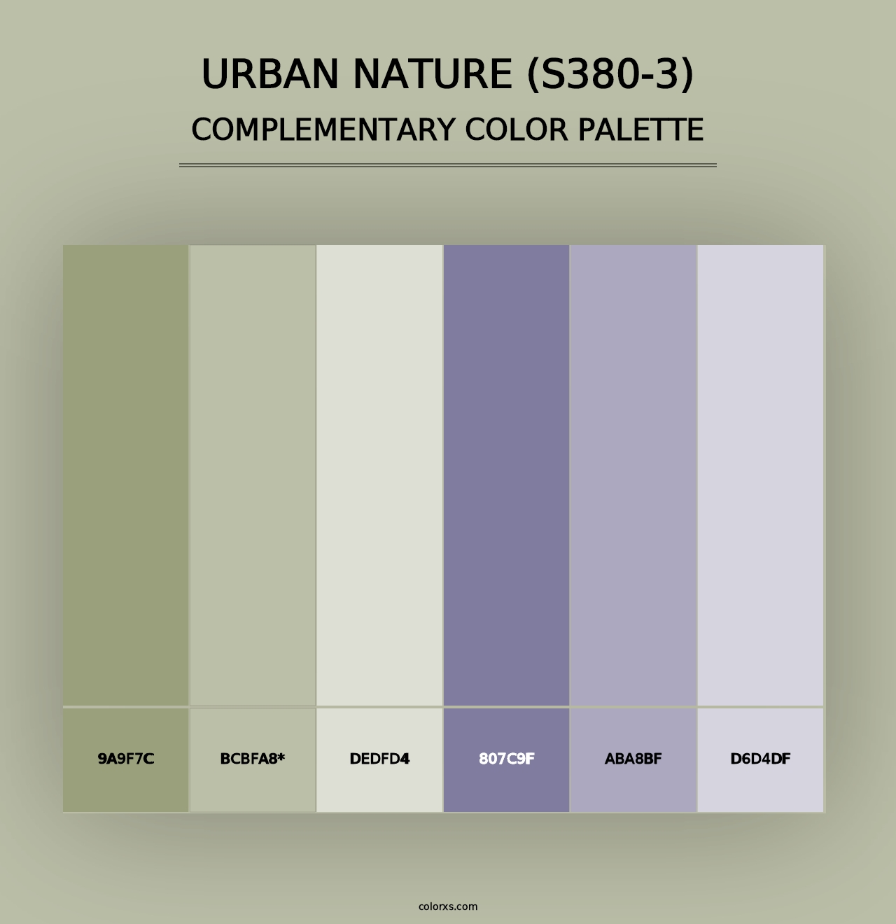 Urban Nature (S380-3) - Complementary Color Palette