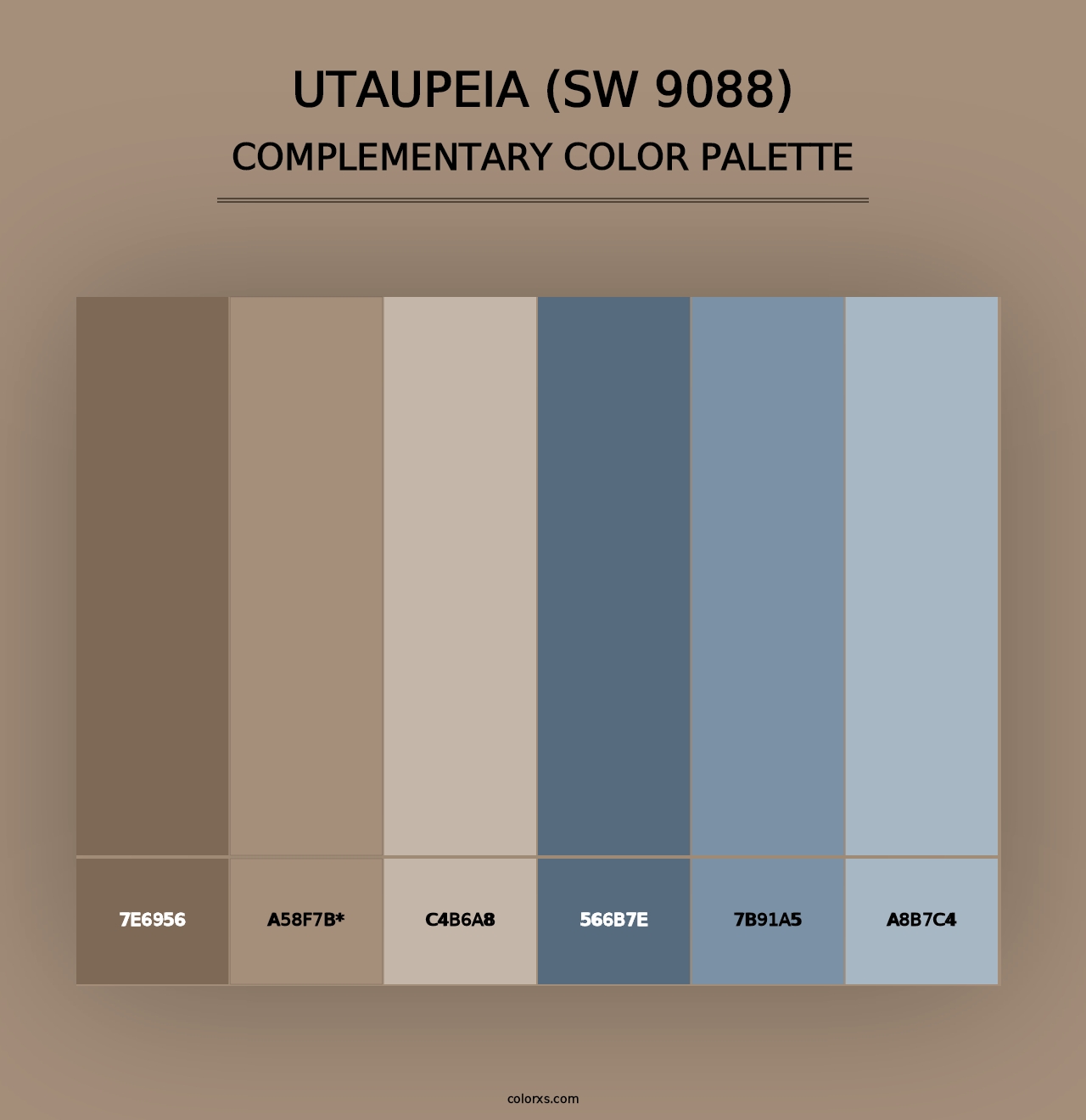 Utaupeia (SW 9088) - Complementary Color Palette