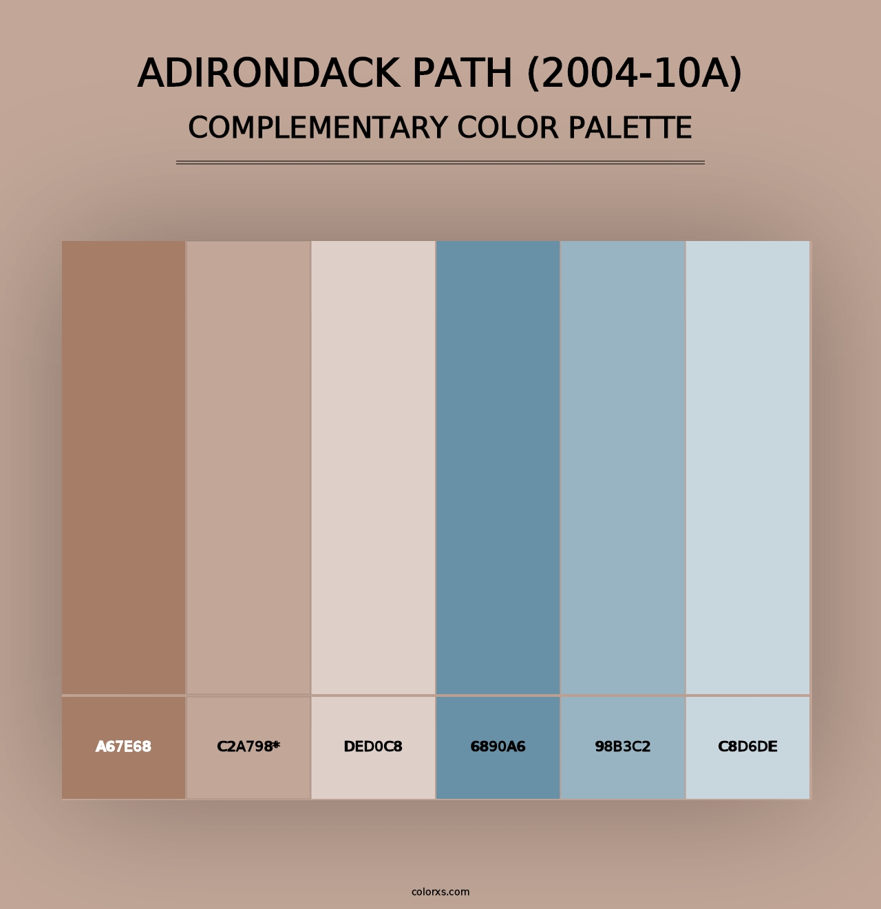 Adirondack Path (2004-10A) - Complementary Color Palette