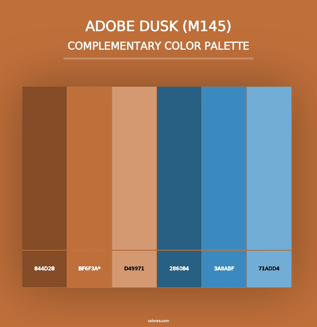 Adobe Dusk (M145) - Complementary Color Palette