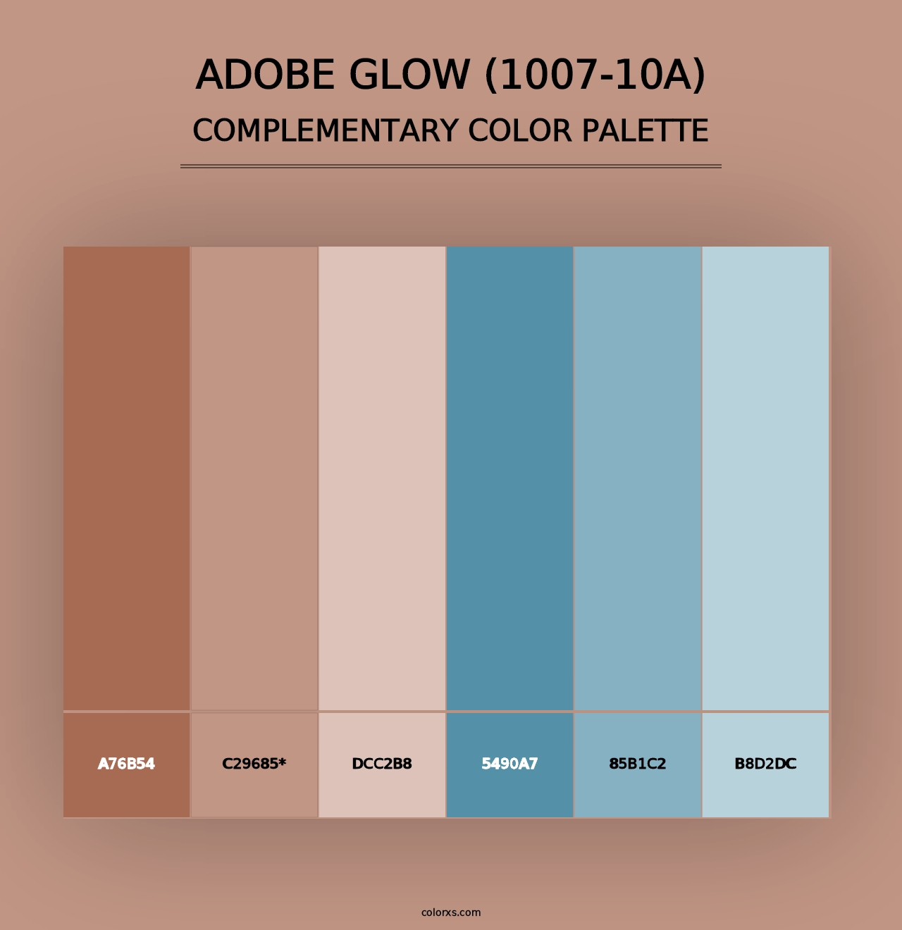 Adobe Glow (1007-10A) - Complementary Color Palette