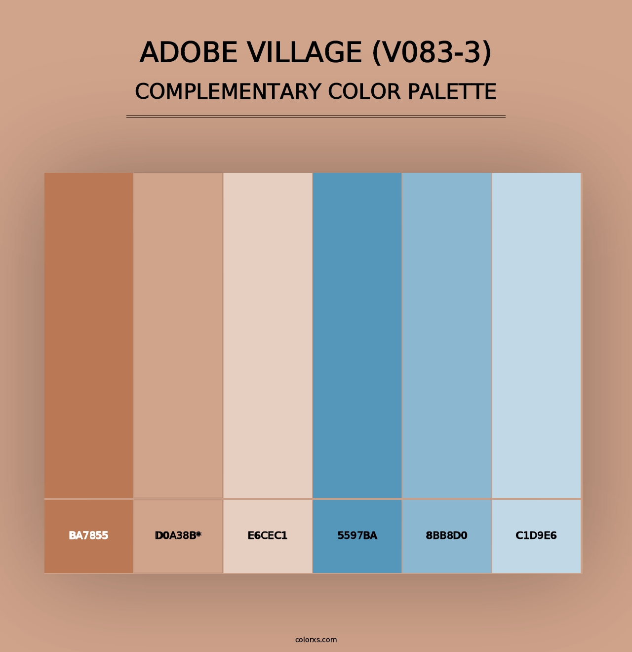 Adobe Village (V083-3) - Complementary Color Palette