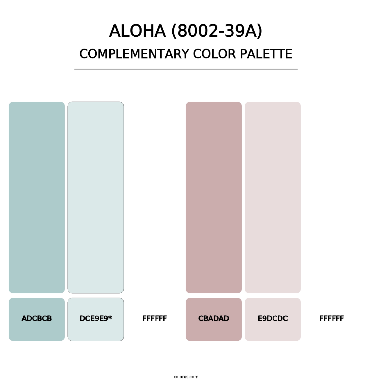 Aloha (8002-39A) - Complementary Color Palette