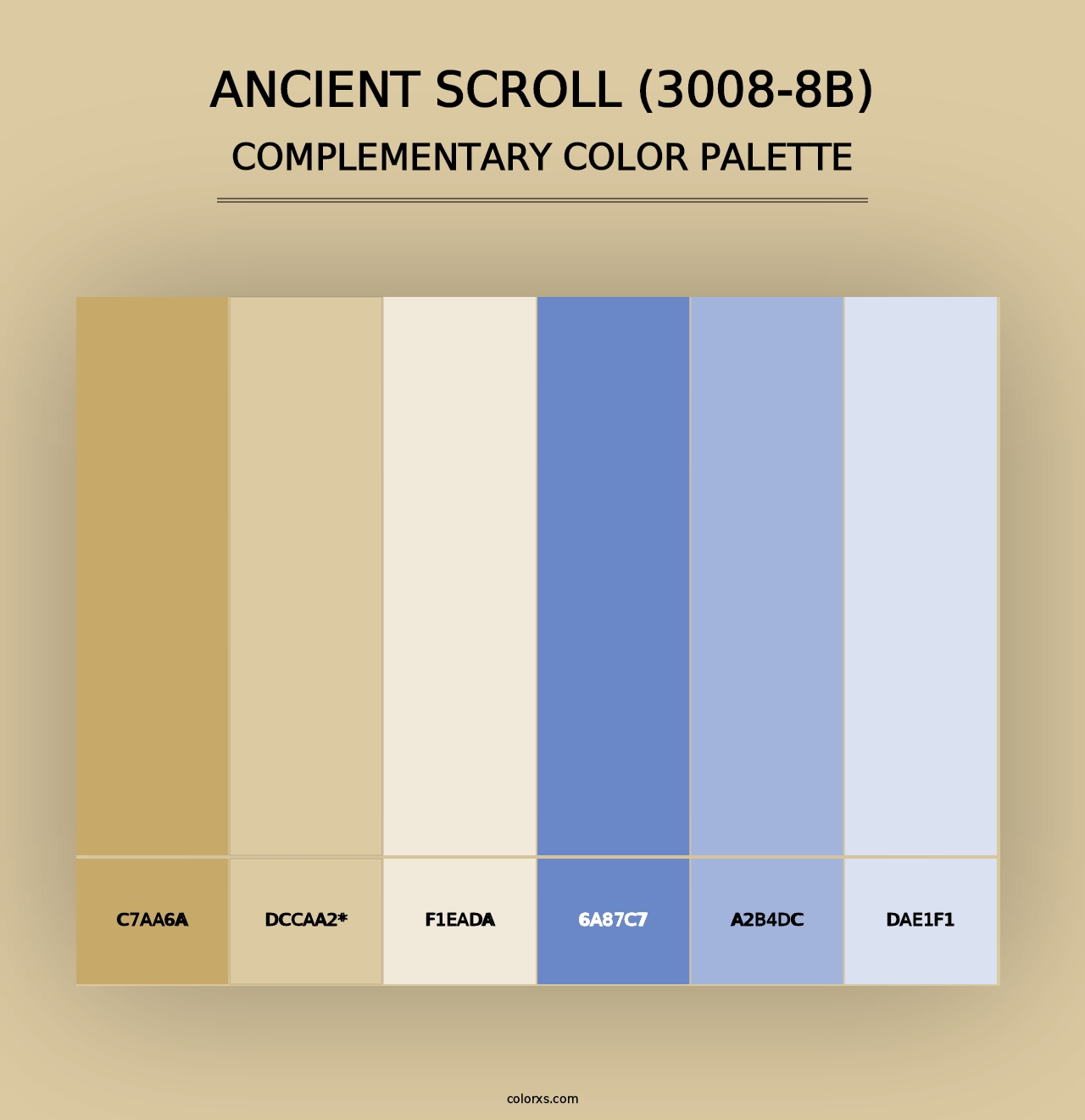 Ancient Scroll (3008-8B) - Complementary Color Palette