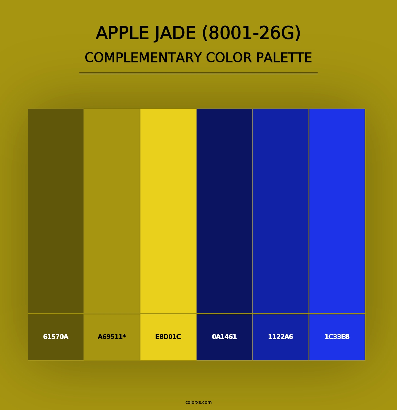 Apple Jade (8001-26G) - Complementary Color Palette