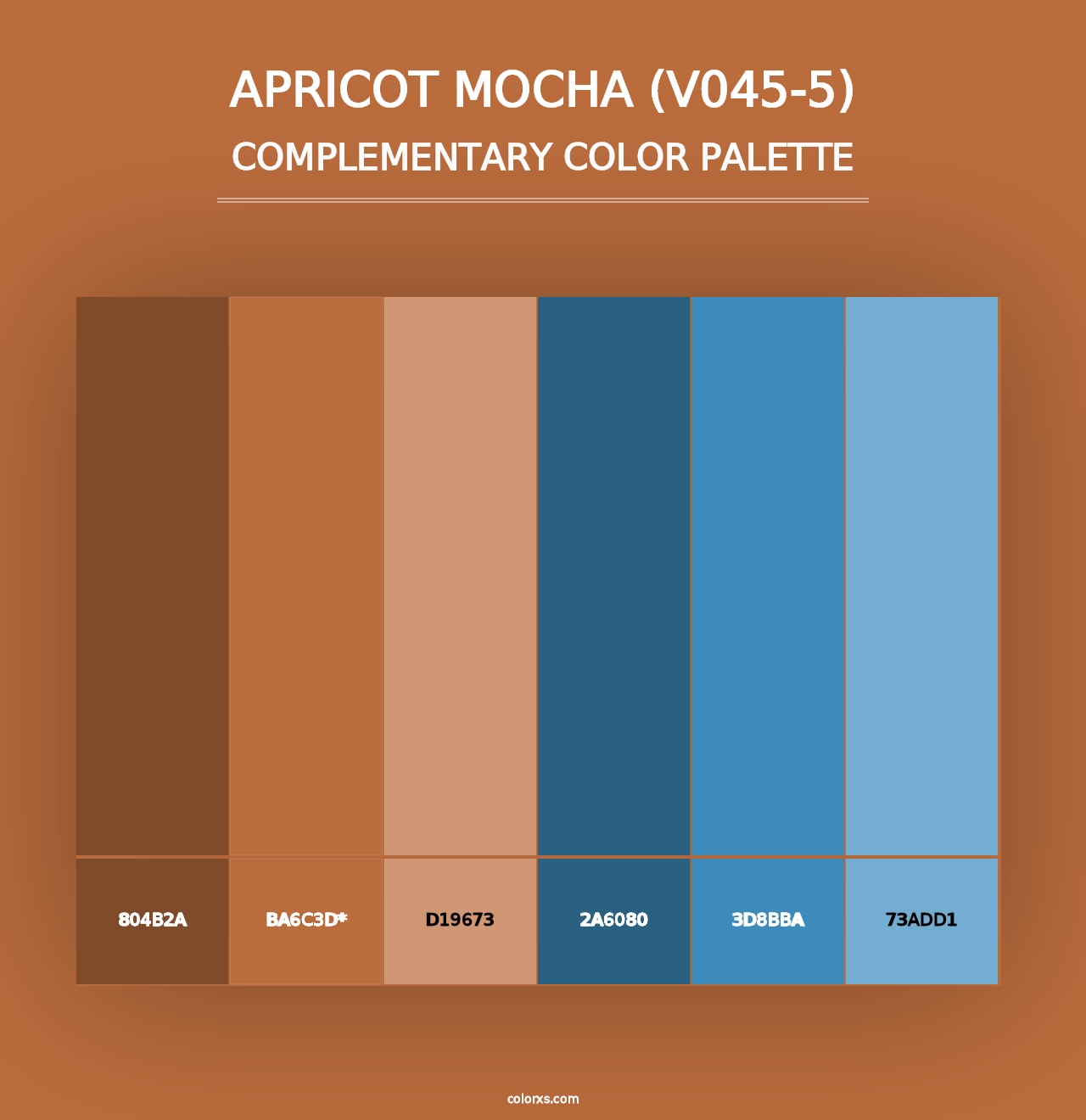 Apricot Mocha (V045-5) - Complementary Color Palette