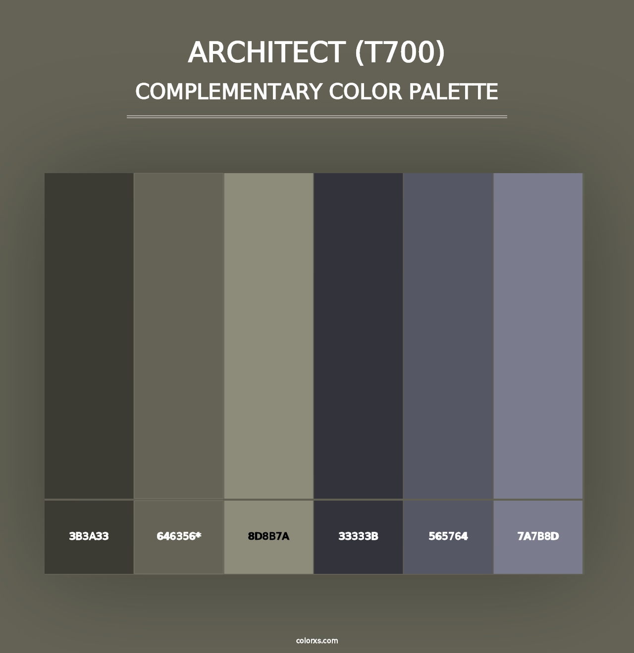 Architect (T700) - Complementary Color Palette