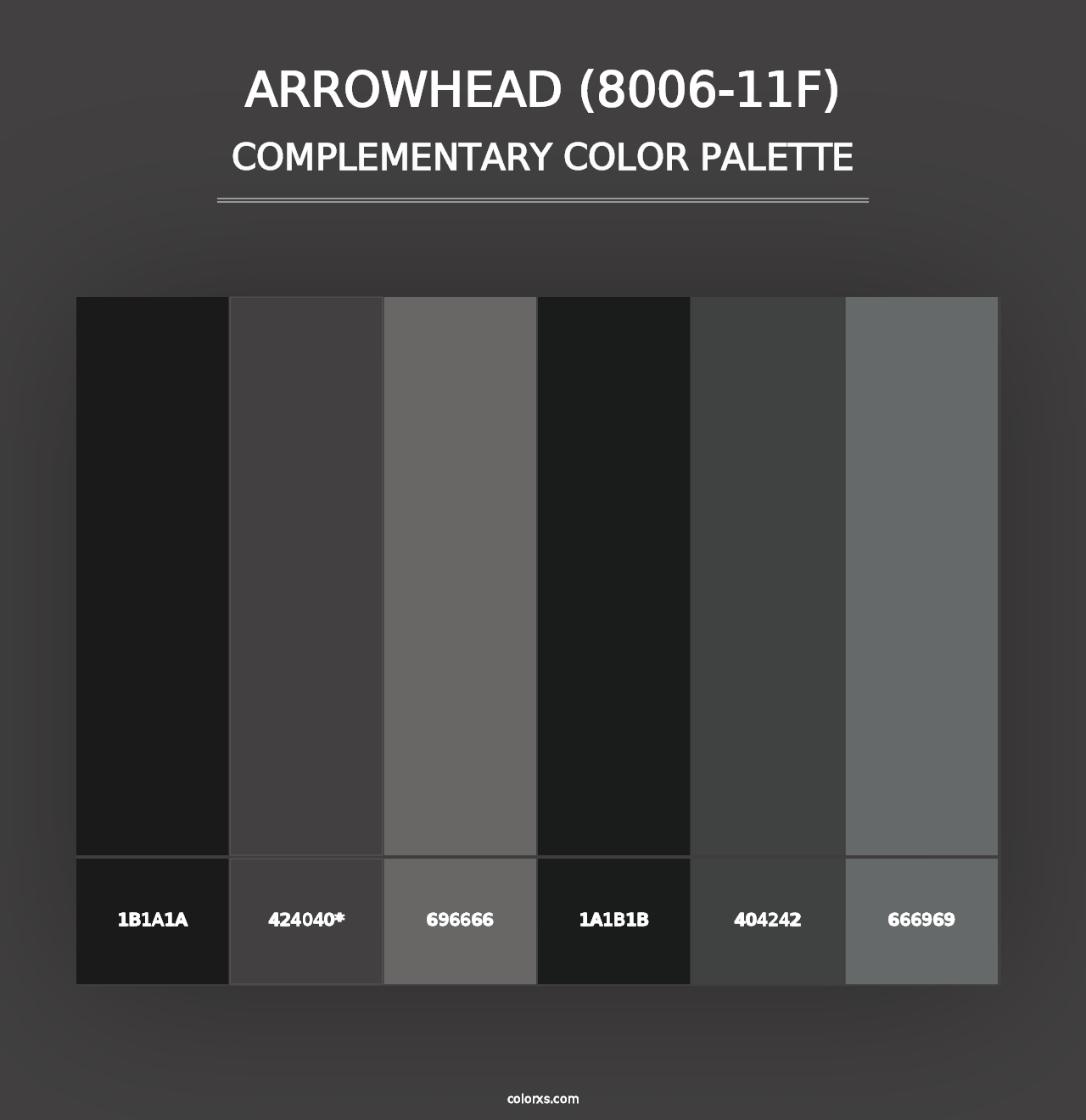 Arrowhead (8006-11F) - Complementary Color Palette