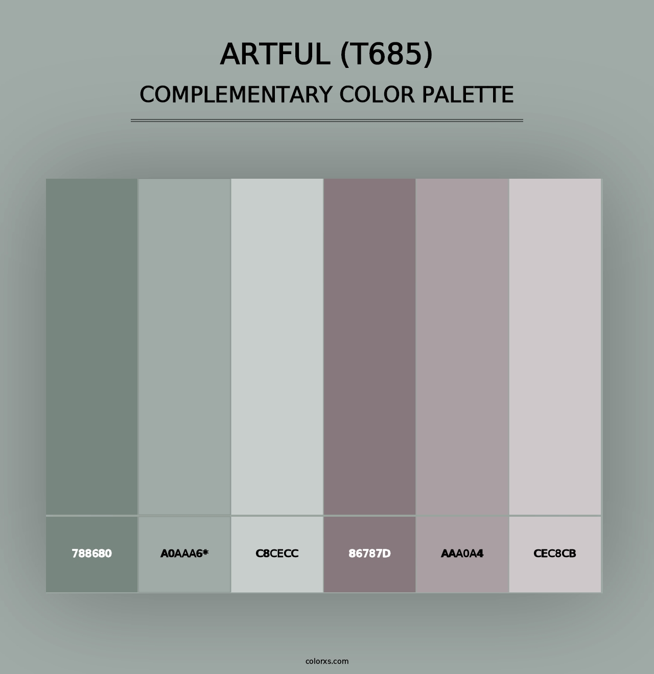 Artful (T685) - Complementary Color Palette