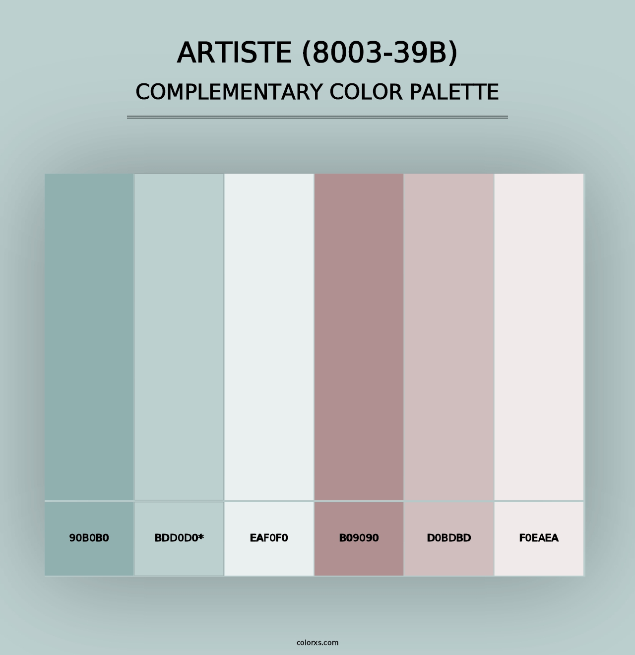 Artiste (8003-39B) - Complementary Color Palette