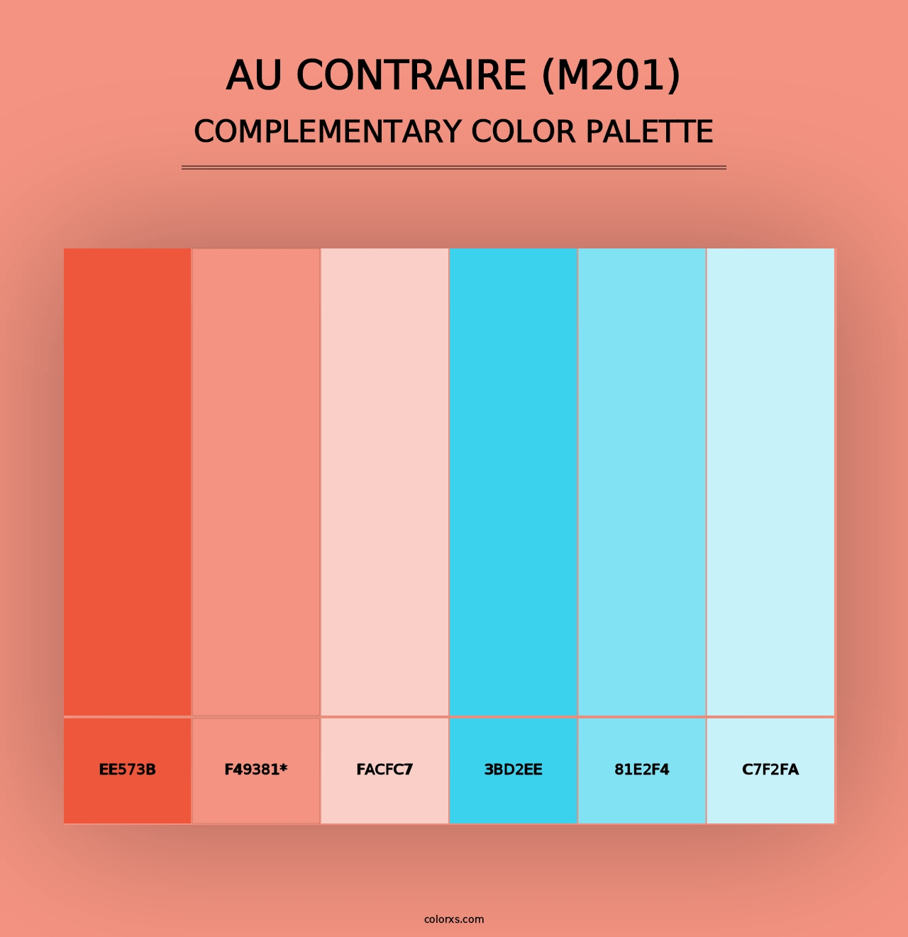 Au Contraire (M201) - Complementary Color Palette