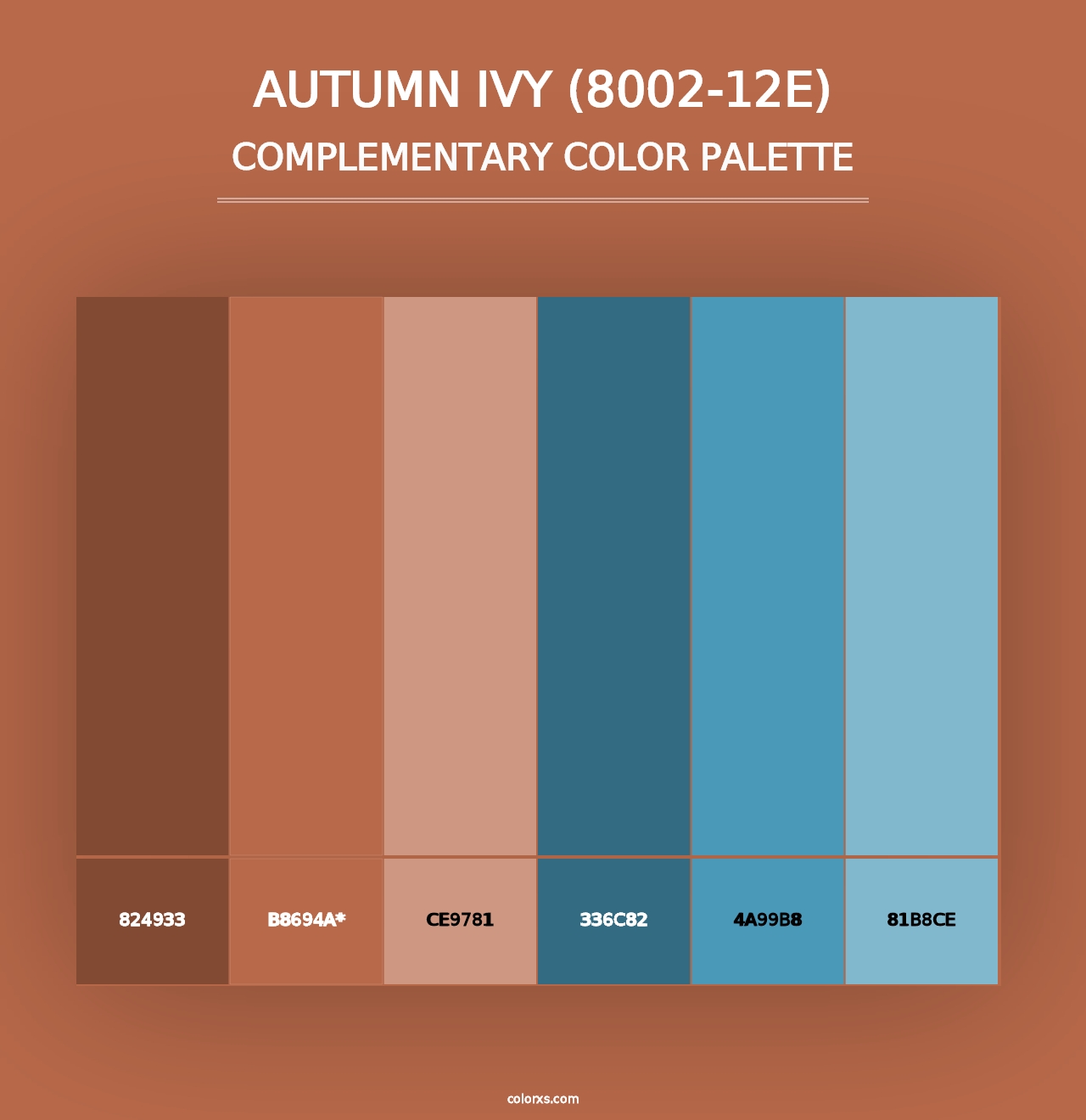 Autumn Ivy (8002-12E) - Complementary Color Palette