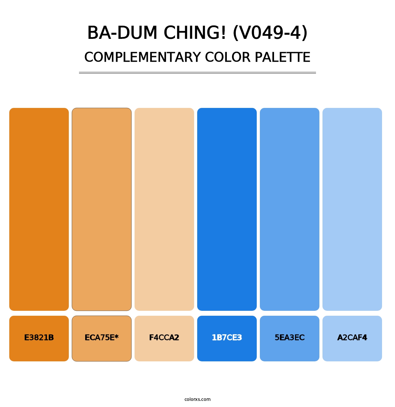 Ba-Dum Ching! (V049-4) - Complementary Color Palette