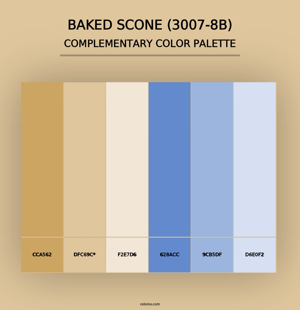 Baked Scone (3007-8B) - Complementary Color Palette