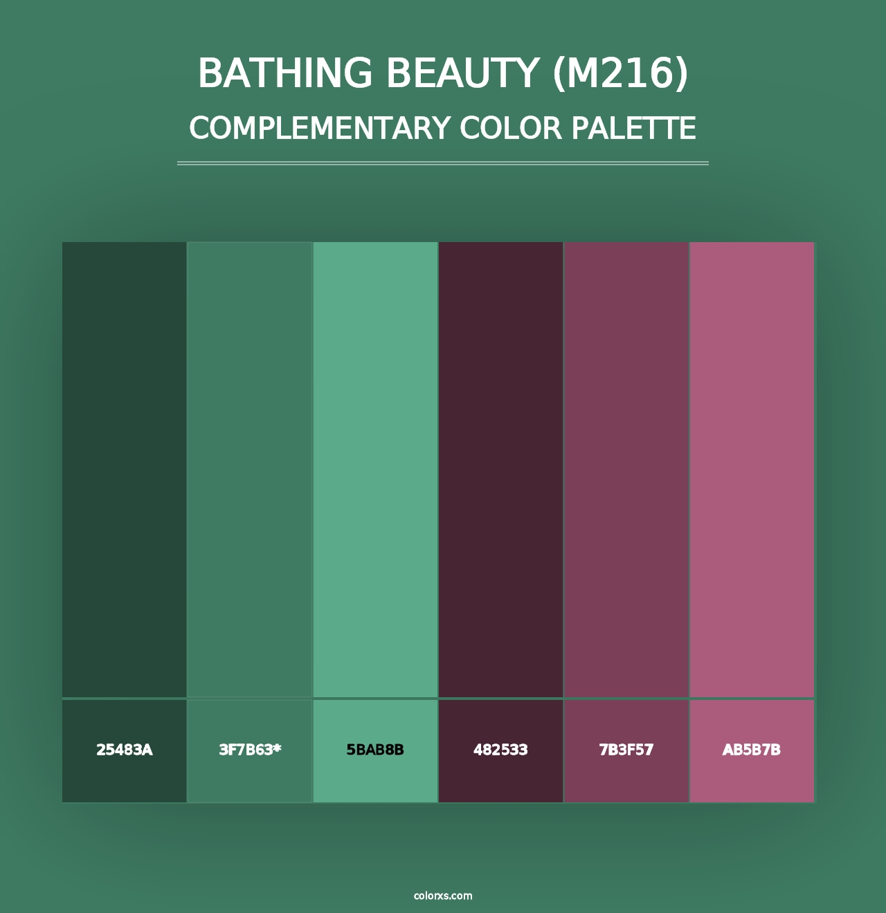 Bathing Beauty (M216) - Complementary Color Palette