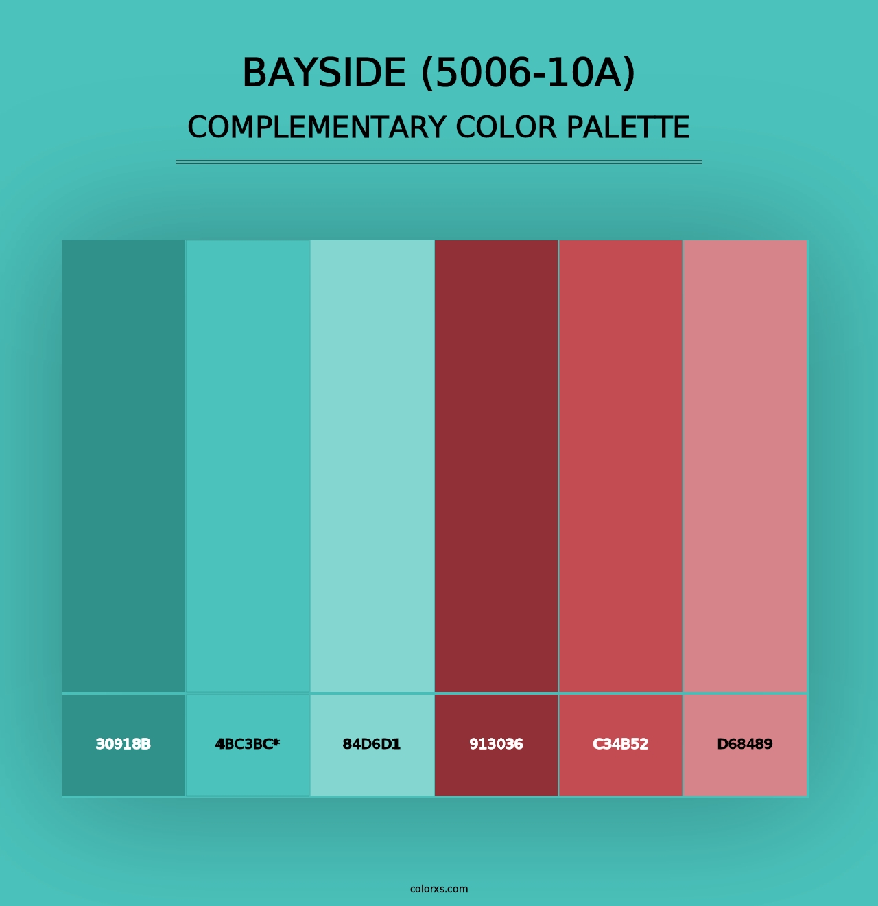 Bayside (5006-10A) - Complementary Color Palette