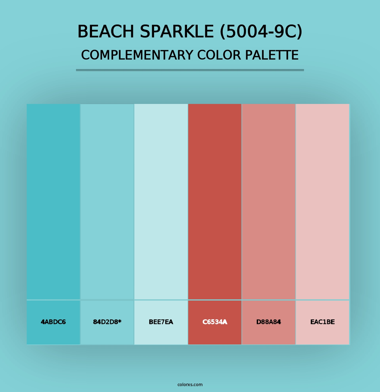 Beach Sparkle (5004-9C) - Complementary Color Palette