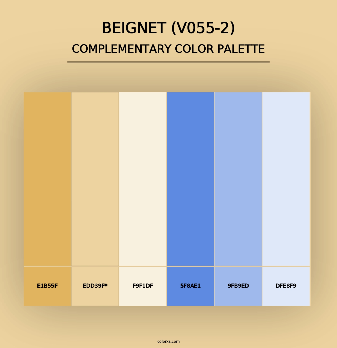 Beignet (V055-2) - Complementary Color Palette