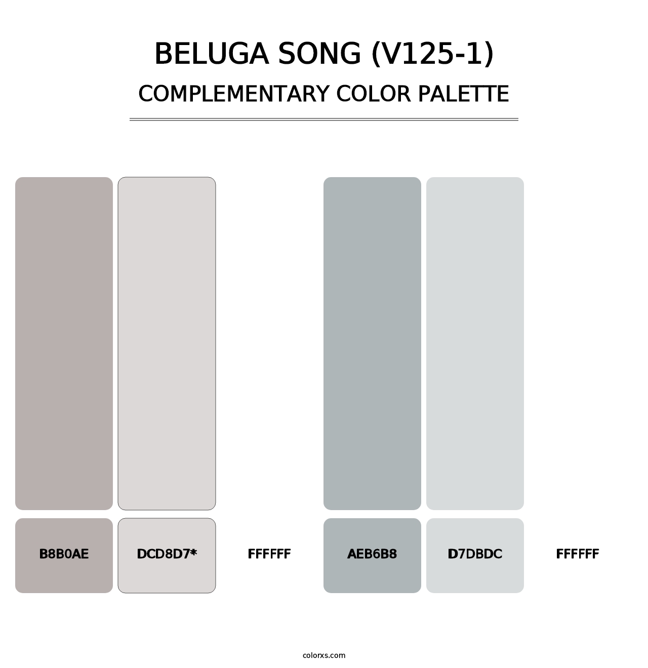 Beluga Song (V125-1) - Complementary Color Palette