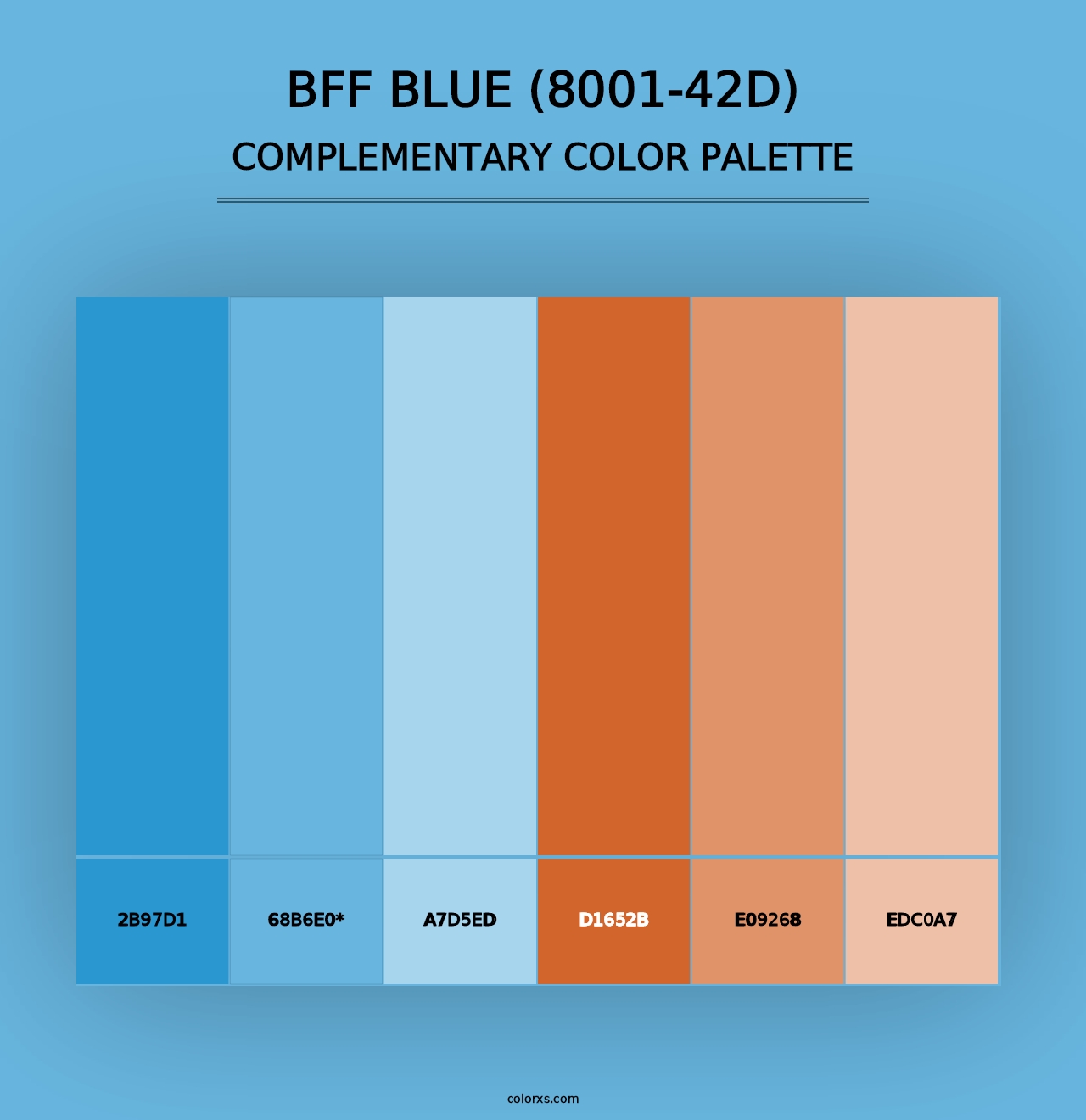 BFF Blue (8001-42D) - Complementary Color Palette