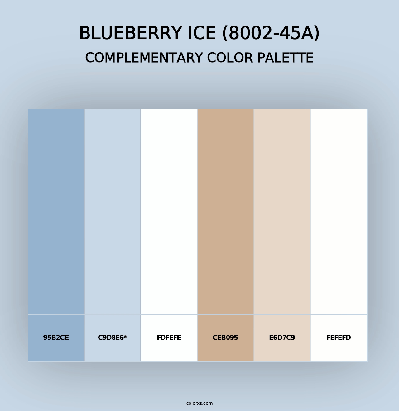 Blueberry Ice (8002-45A) - Complementary Color Palette