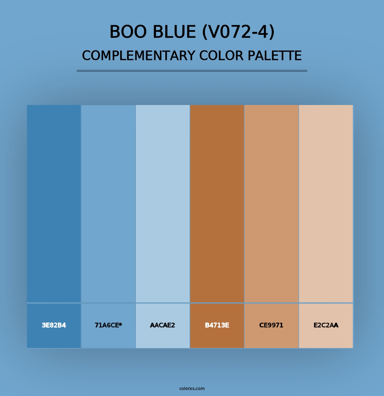 Boo Blue (V072-4) - Complementary Color Palette