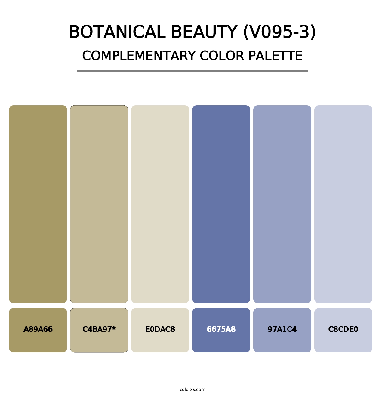 Botanical Beauty (V095-3) - Complementary Color Palette