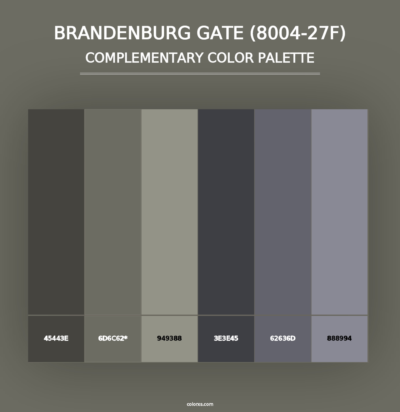 Brandenburg Gate (8004-27F) - Complementary Color Palette