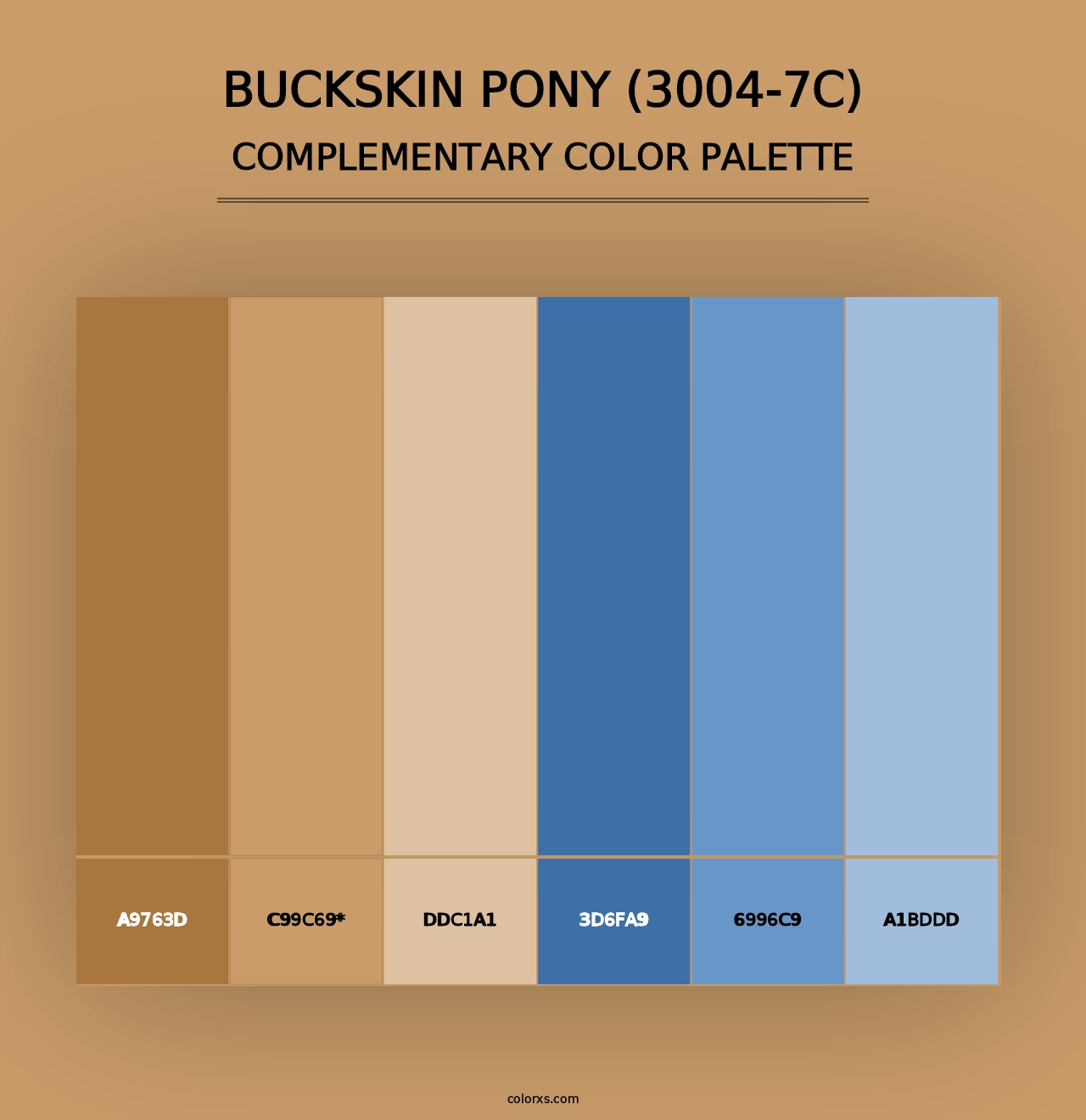 Buckskin Pony (3004-7C) - Complementary Color Palette