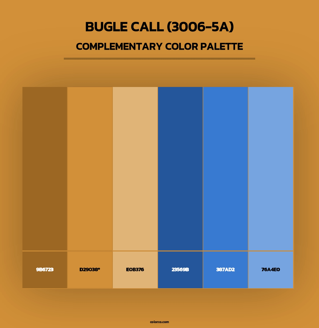 Bugle Call (3006-5A) - Complementary Color Palette