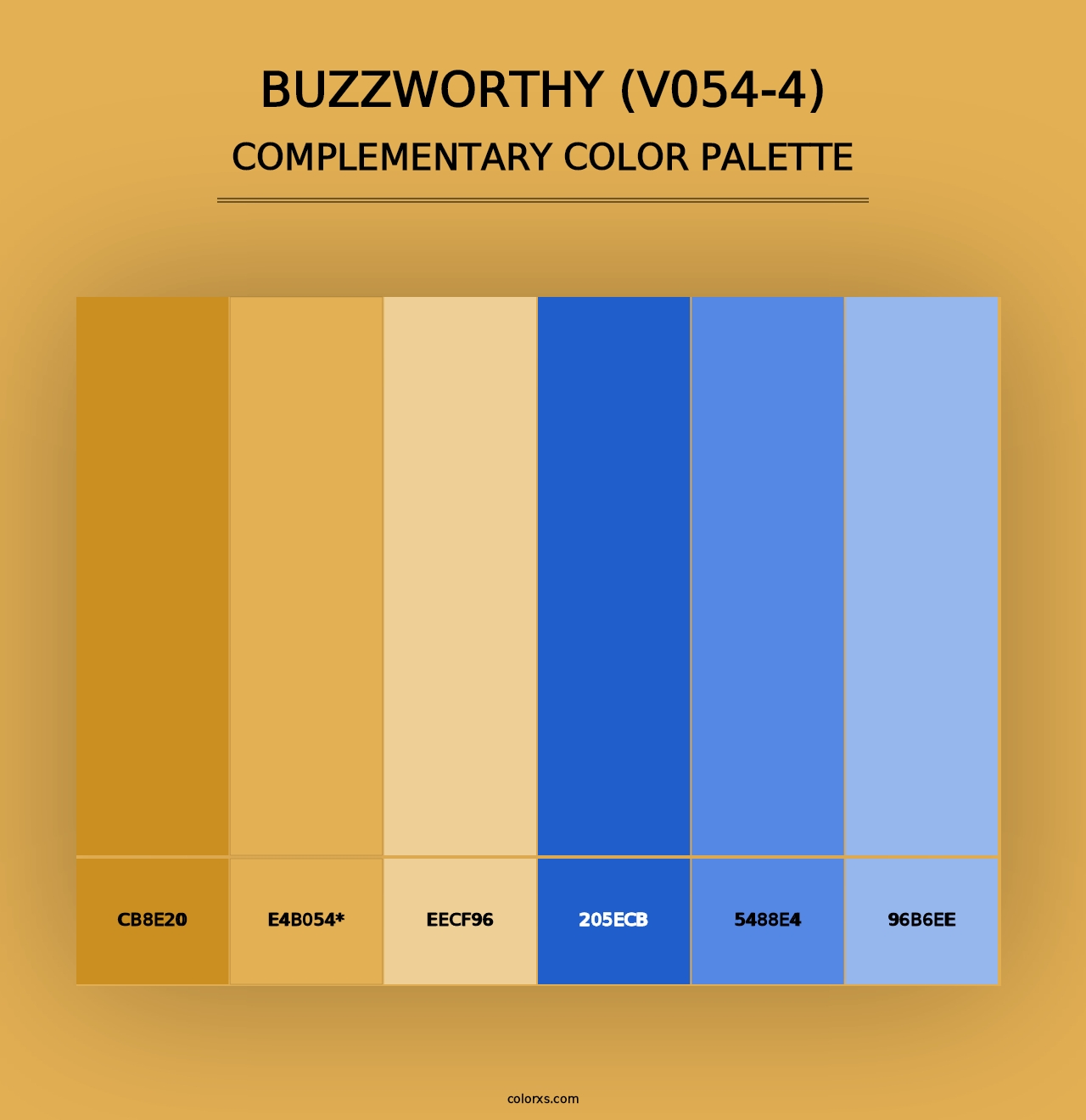 Buzzworthy (V054-4) - Complementary Color Palette