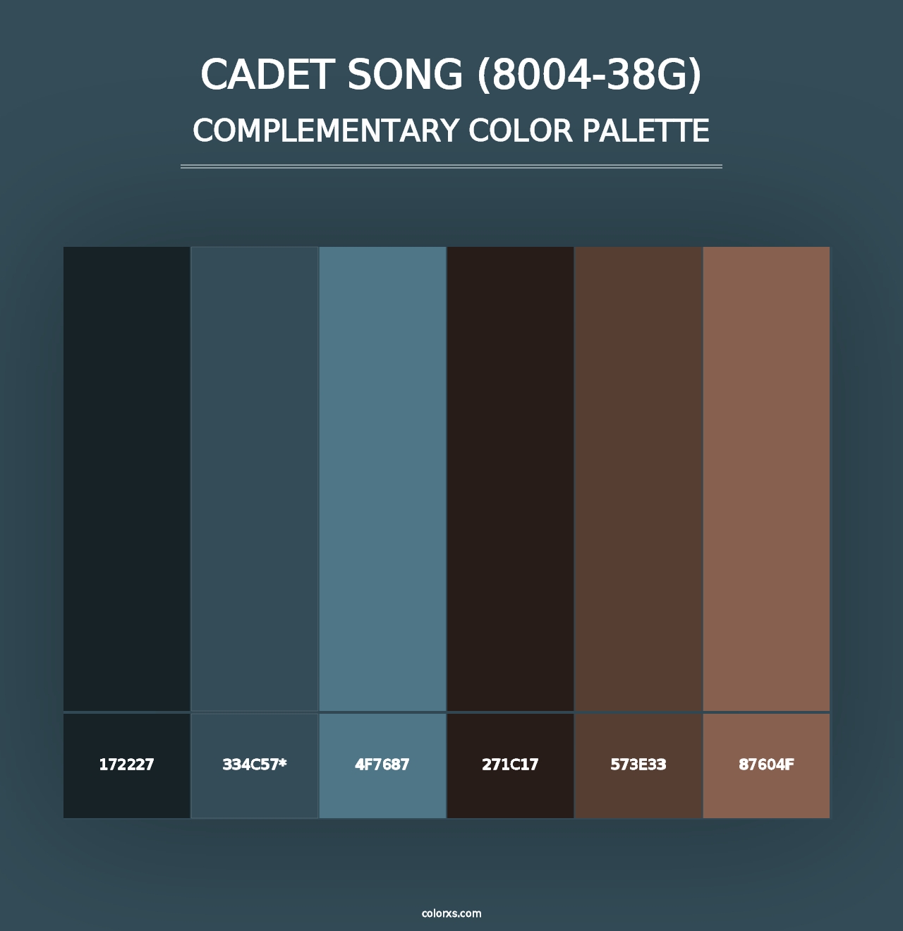 Cadet Song (8004-38G) - Complementary Color Palette