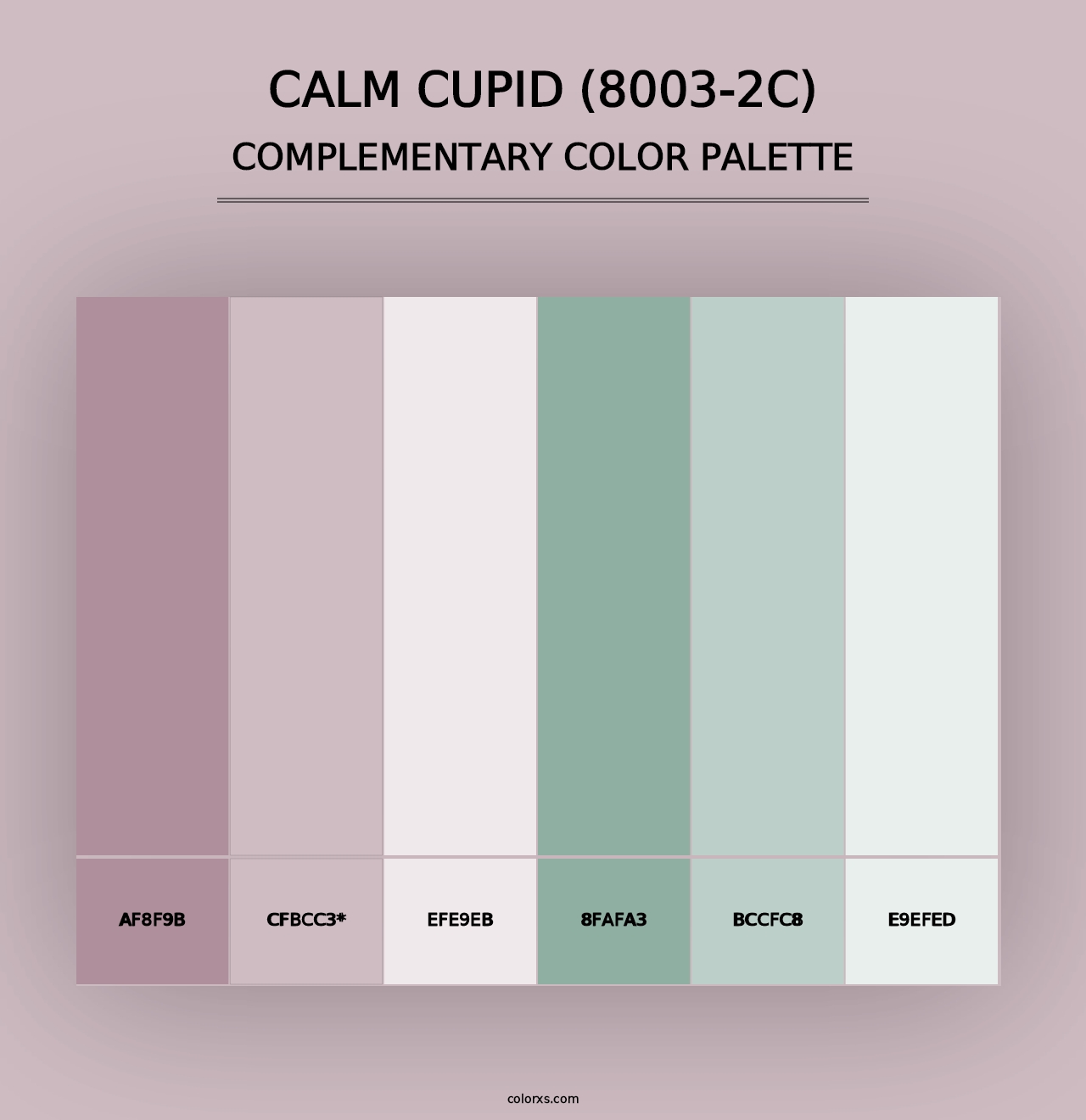 Calm Cupid (8003-2C) - Complementary Color Palette