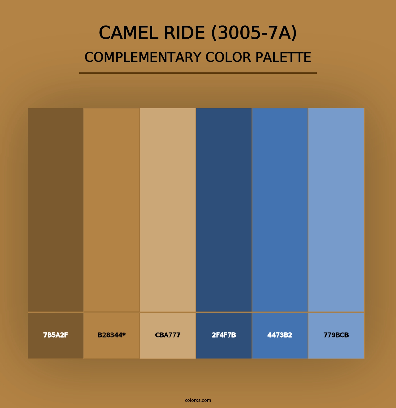 Camel Ride (3005-7A) - Complementary Color Palette