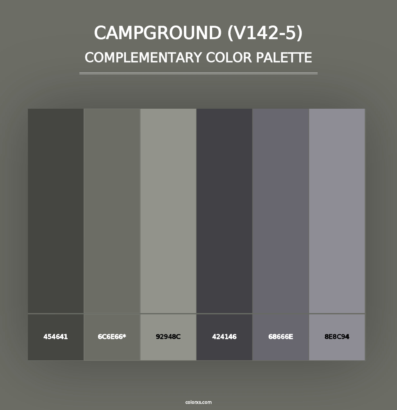 Campground (V142-5) - Complementary Color Palette