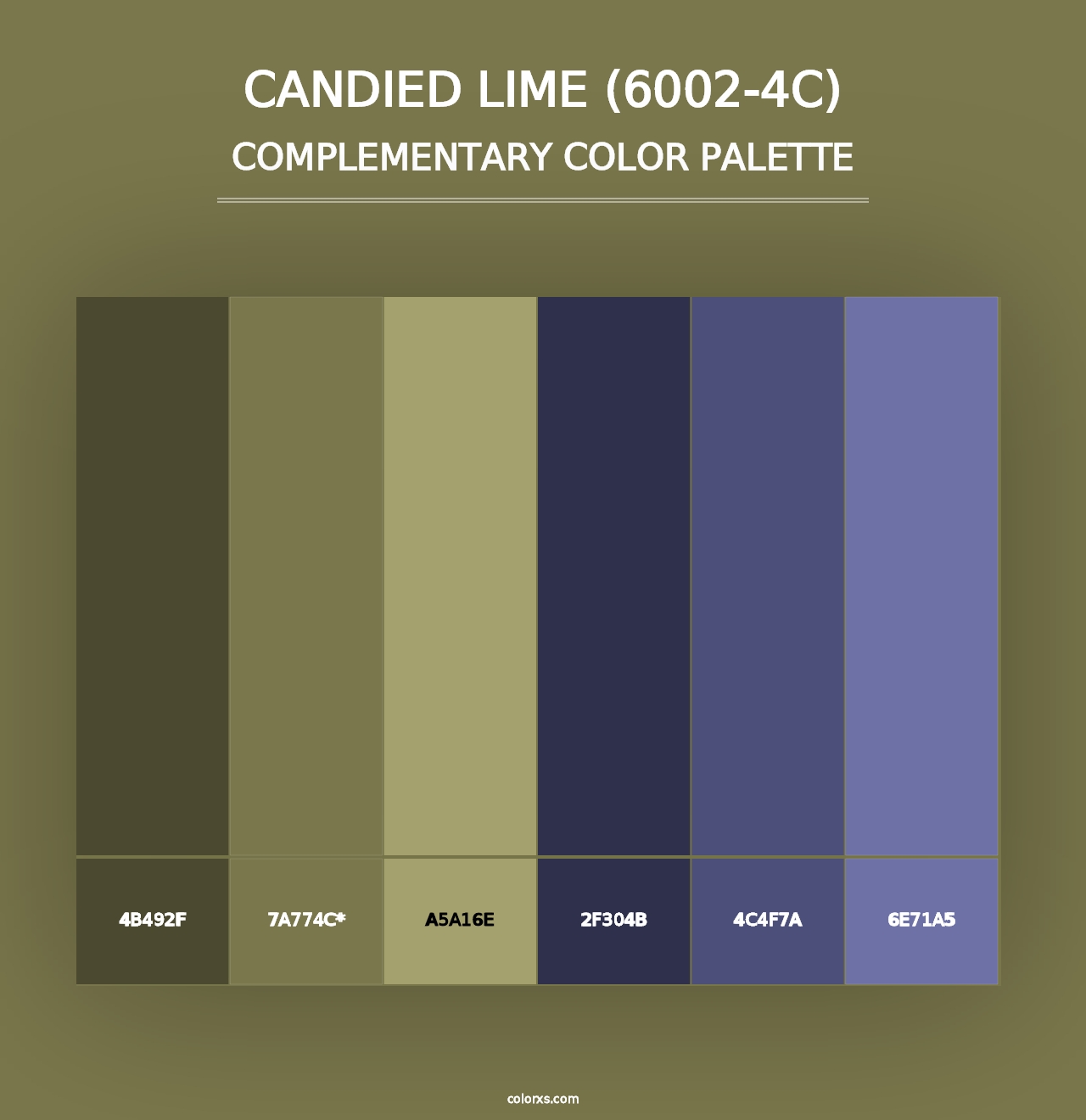 Candied Lime (6002-4C) - Complementary Color Palette