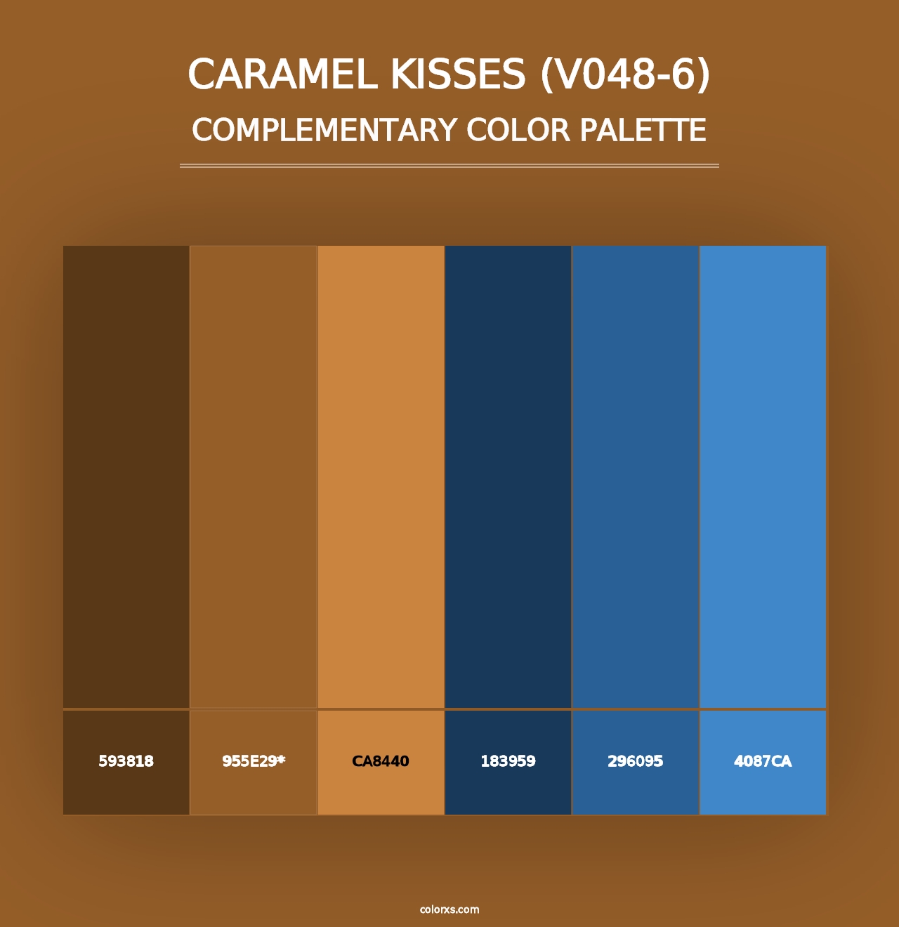 Caramel Kisses (V048-6) - Complementary Color Palette