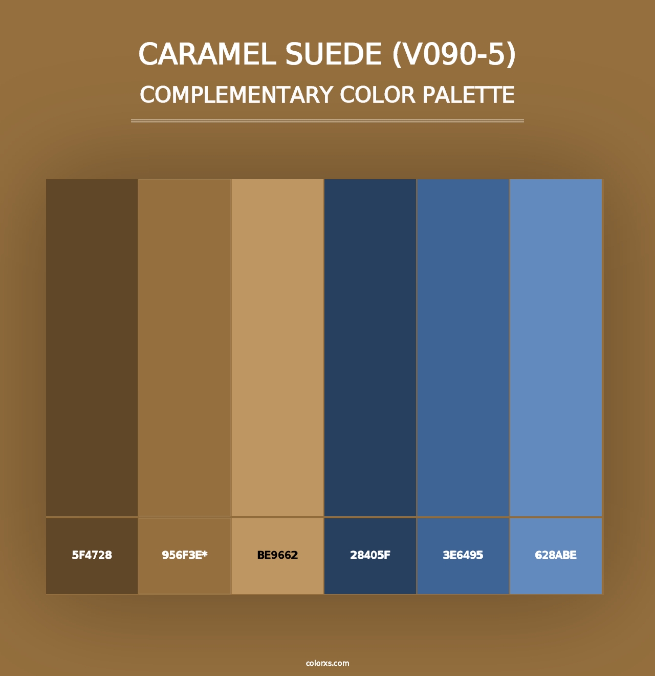 Caramel Suede (V090-5) - Complementary Color Palette