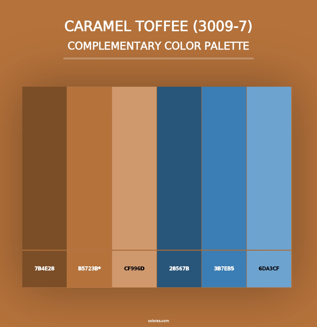 Caramel Toffee (3009-7) - Complementary Color Palette