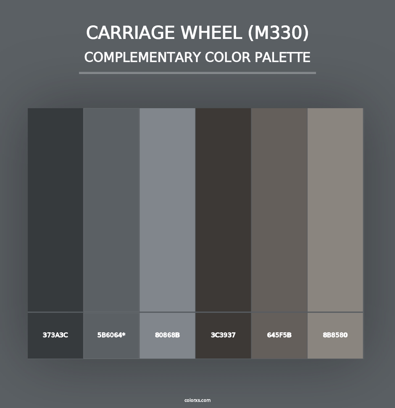 Carriage Wheel (M330) - Complementary Color Palette